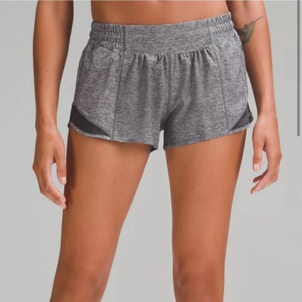 lululemon athletica Gray Athletic Shorts Lightweight Breathable